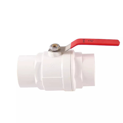 El 1/2” a 4&quot; un cuerpos plásticos del PVC de la válvula del agua de la manera vávula de bola de tres pedazos