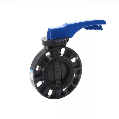 2 pulgadas neumática resistencia química de la válvula de mariposa del PVC de 8 pulgadas