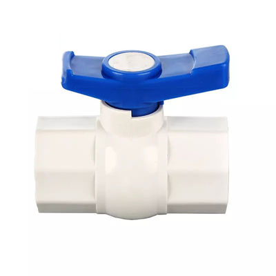Vávula de bola octagonal neumática compacta del Pvc de la vávula de bola de UPVC 3
