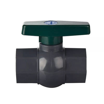 Negro octagonal de la vávula de bola del ODM UPVC vávula de bola plástica de 2 pulgadas