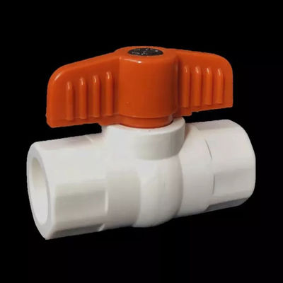 PVC neumático de la vávula de bola del acuerdo de UPVC ajuste del flujo de 3 pulgadas