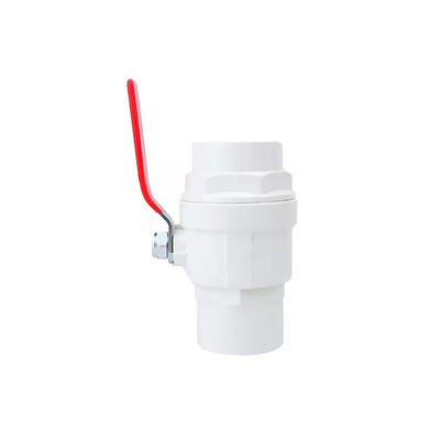 Lacre plástico de las vávulas de bola de la irrigación de la agricultura PTFE válvula del PVC de 4 pulgadas
