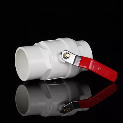 Presión plástica de acero de alta presión 145psi de la vávula de bola de la manija del PVC