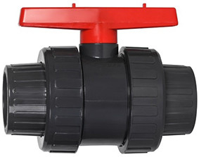 Vávula de bola hidrofóbica oscura del PVC de Gray Chemical Plastic Ball Valve 1