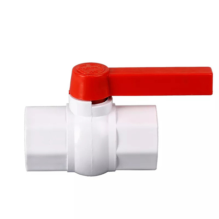 El 1/2” 3/4&quot; el hilo PP de la irrigación de la vávula de bola de UPVC comprimió plástico