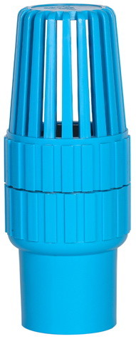 4 resistencia a la corrosión inferior azul del precio de la válvula de pie del Pvc de la pulgada 50m m