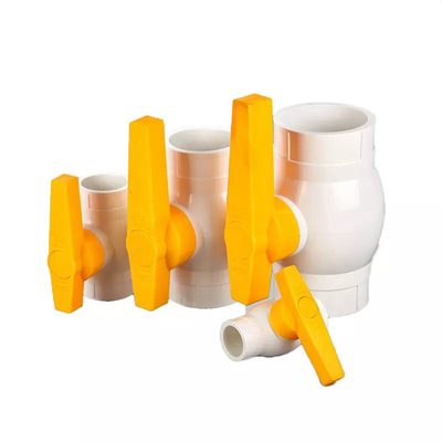 Válvula hidrofóbica del Pvc de 1 pulgada de la vávula de bola del PVC de la pulgada del 1/2 a de 2 pulgadas