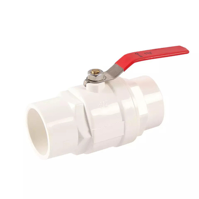 El 1/2” a 4" un cuerpos plásticos del PVC de la válvula del agua de la manera vávula de bola de tres pedazos