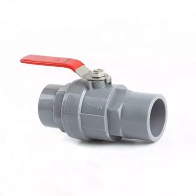De acero inoxidable de dos piezas bidireccional del PVC de la vávula de bola roscada