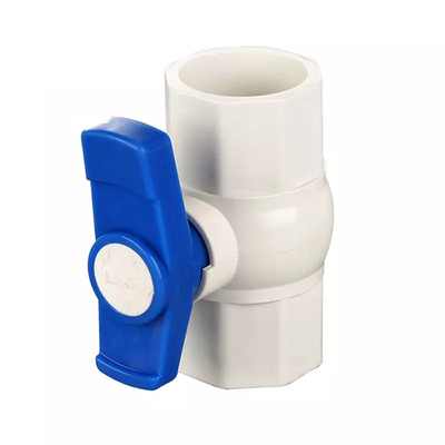 Vávula de bola octagonal neumática compacta del Pvc de la vávula de bola de UPVC 3