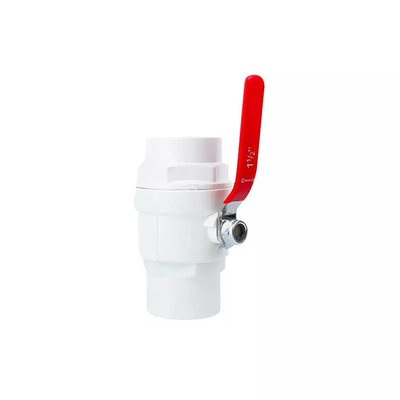Lacre plástico de las vávulas de bola de la irrigación de la agricultura PTFE válvula del PVC de 4 pulgadas