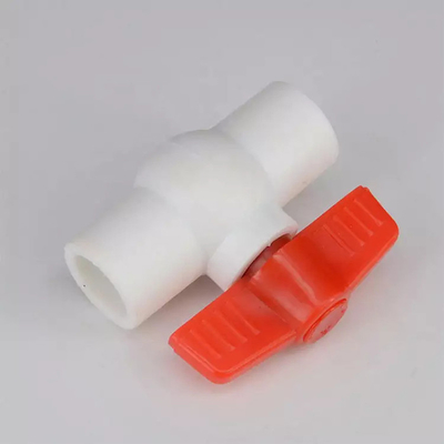 Válvulas cónicas plásticas del HDPE de la válvula 63m m de PPR y manija anaranjada de las colocaciones