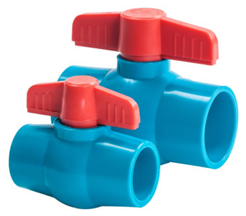Vávula de bola azul del acuerdo del Pvc de la válvula cónica del PVC de la prevención de la contaminación